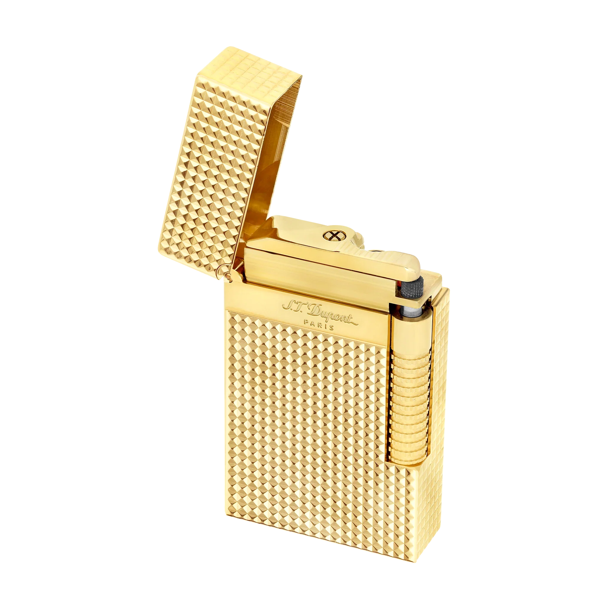 S.T. DUPONT Le Grand Diamond head Lighter Gold Lighter/Briquet C23009