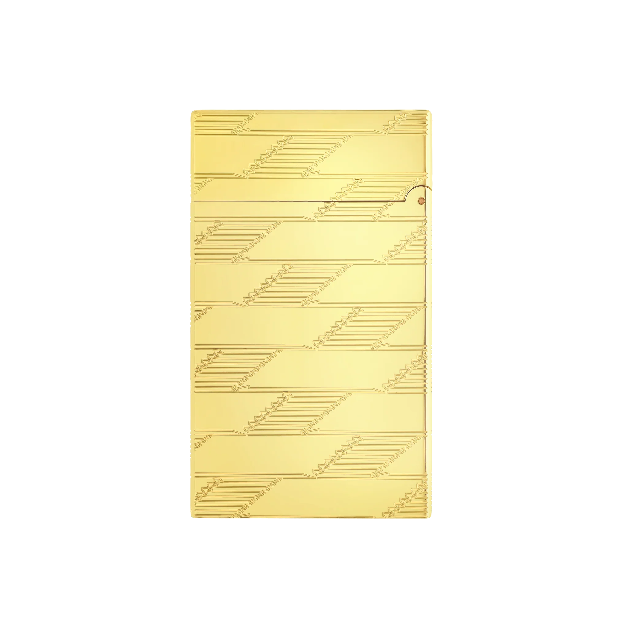 S.T. Dupont Le Grand Guilloche Monogram 1872 Gold Lighter/Briquet C23178