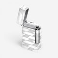 S.T. Dupont LeGrand Monogram 1872 Palladium Lighter C23180