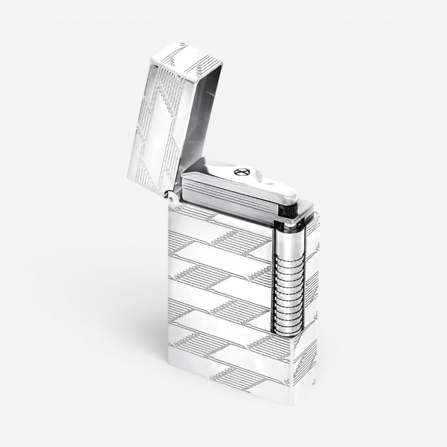 S.T. Dupont LeGrand Monogram 1872 Palladium Lighter C23180