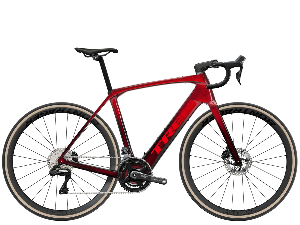 Domane+ SLR 7 US 58 Metallic Red Smoke/Red Carbon Smoke