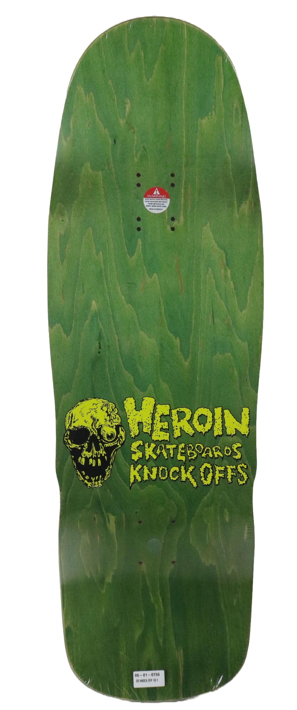 Heroin Skateboard Deck Dead Dave Knock Off (Assorted) 10.1" x 32"