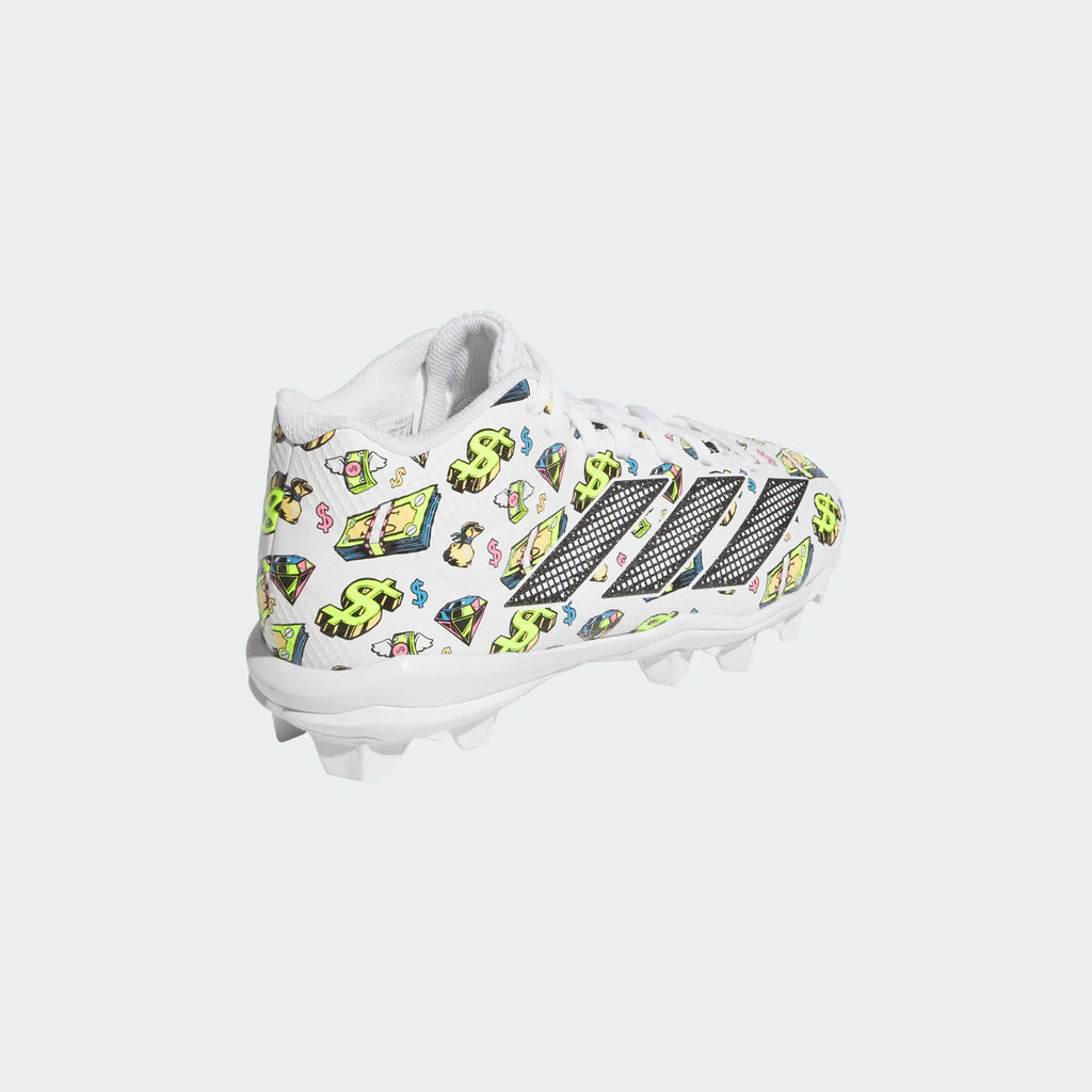 adidas Youth Adizero Impact.2 Money Molded Rubber Football Cleats