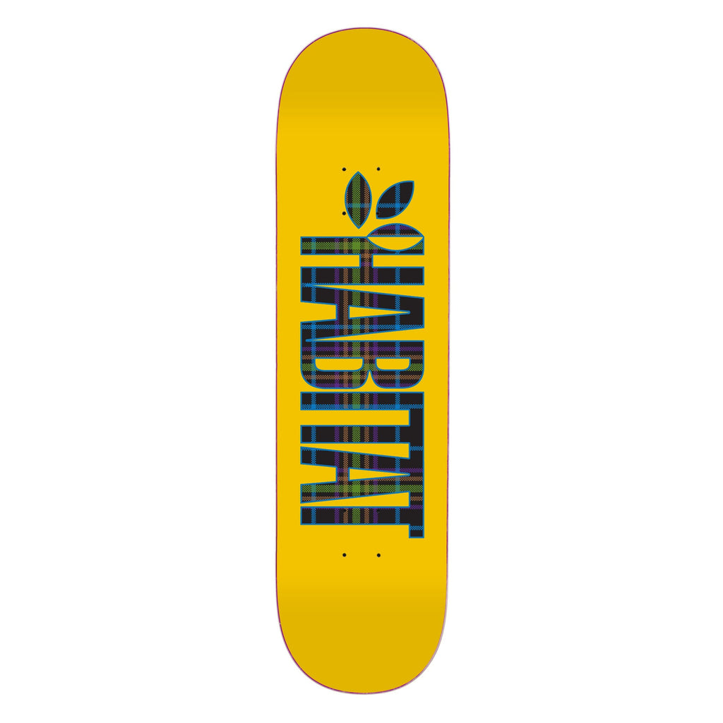 Habitat Skateboard Deck Apex Twin Textile Yellow 8.5" x 32.5"