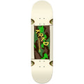 Krooked Skateboard Deck Kamo Wheel Wells White 8.5" x 31.85"