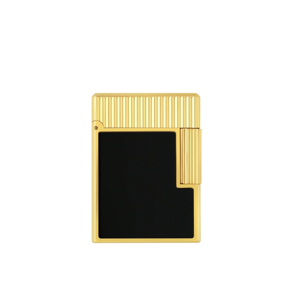 S.T. Dupont Ligne 1 Black Lacquered Gold Lighter/Briquet C14120