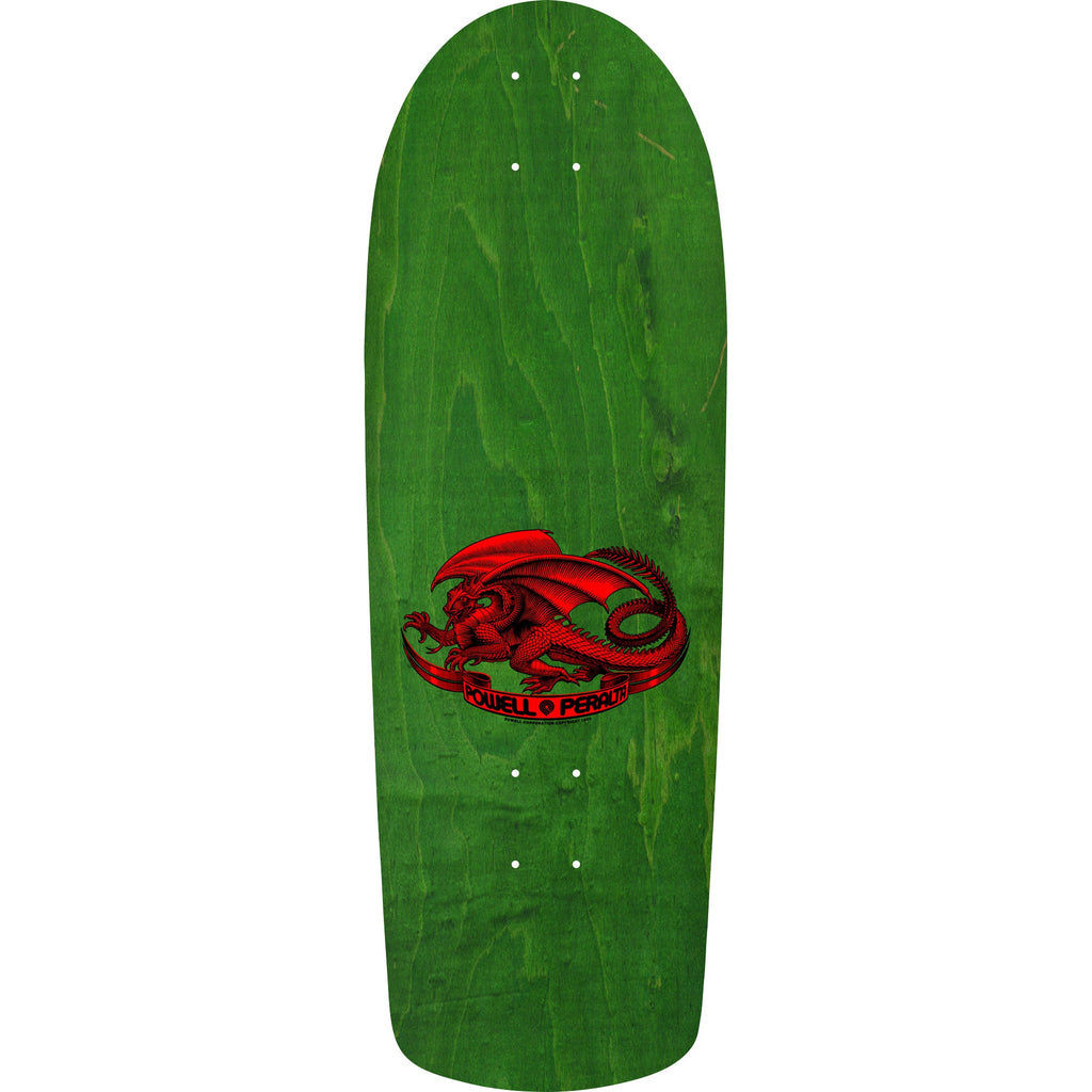 Powell Peralta Skateboard Deck McGill Skull and Snake Green/Gold Foil Old School Reissue
