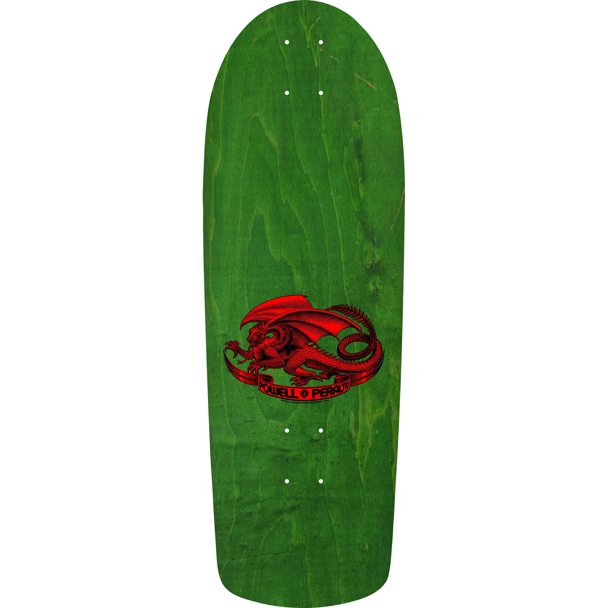 Powell Peralta Skateboard Deck McGill Skull and Snake Green/Gold Foil Old School Reissue