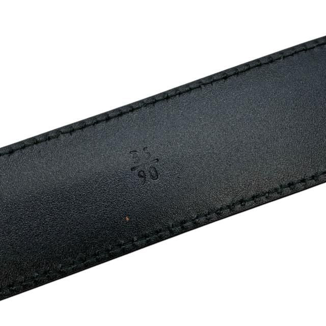 Prada 2 Cc121 4 Belt Saffiano Leather Black Silver