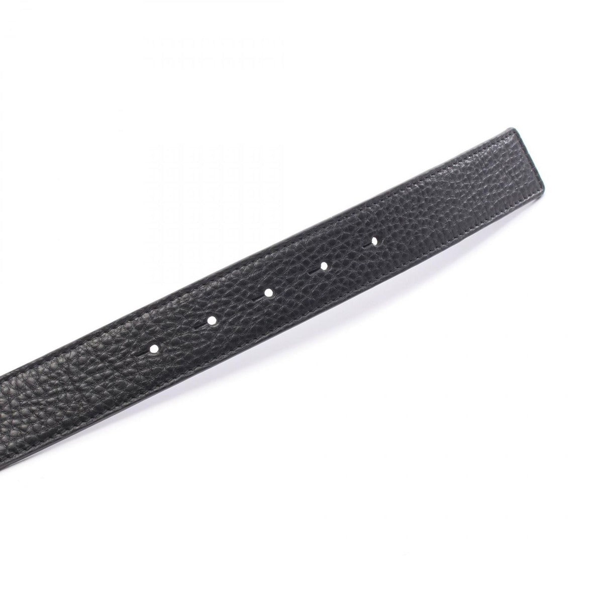 Loewe Belt Anagram Chunky Black Leather