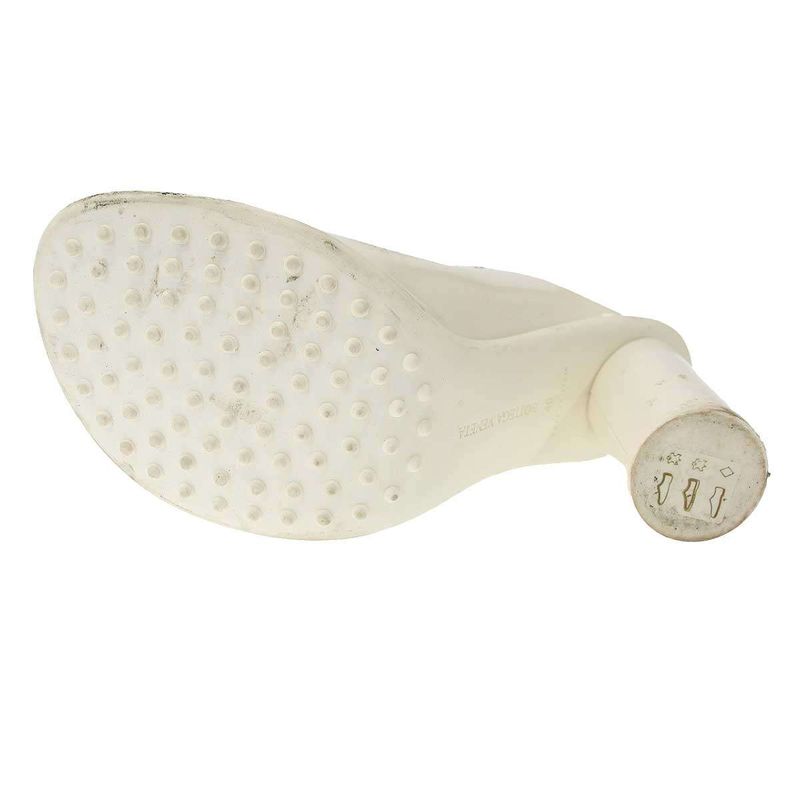 Bottega Veneta Atomic Mule Heeled Sandals White 40