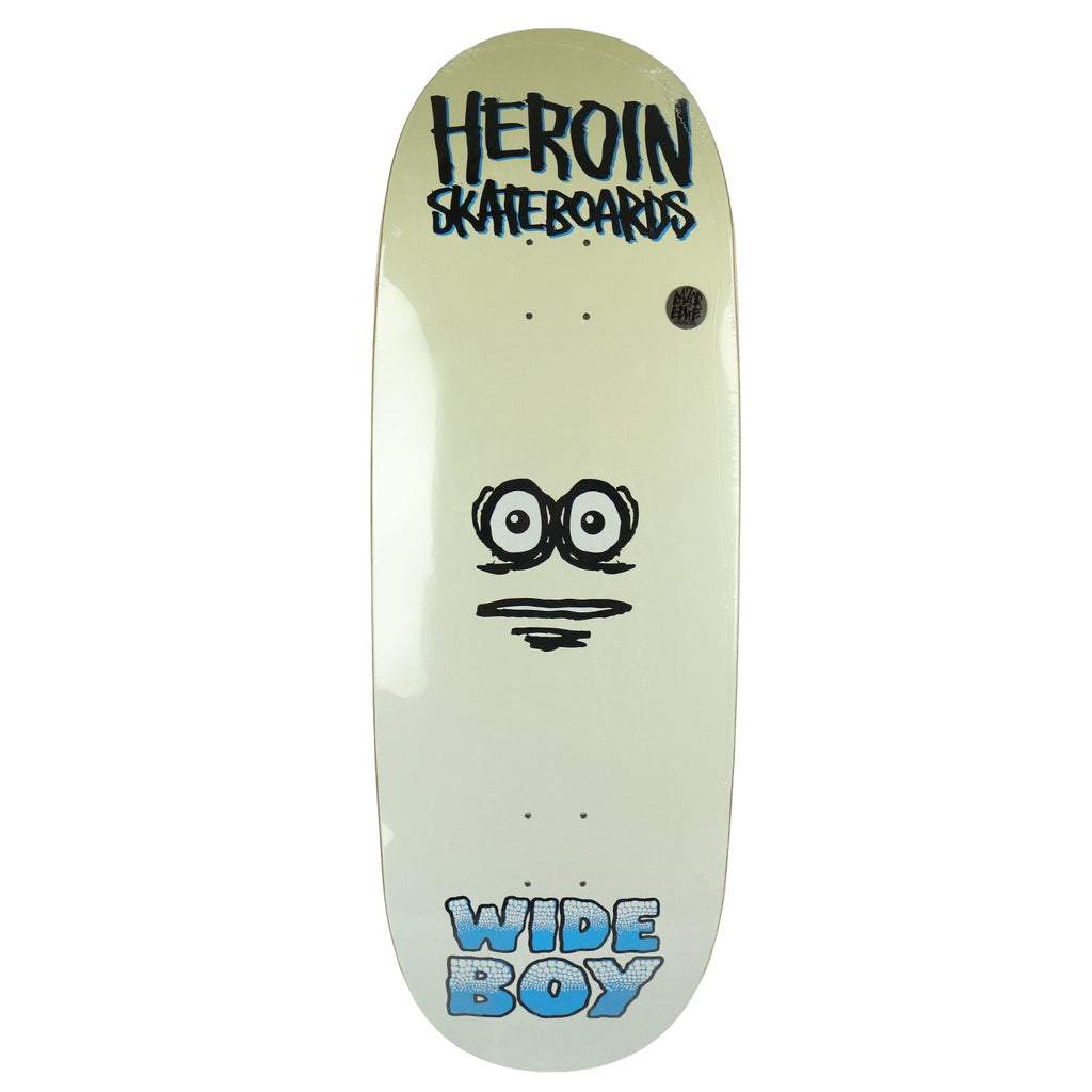 Heroin Skateboard Deck Wide Boy Face 10.75" x 32.6"