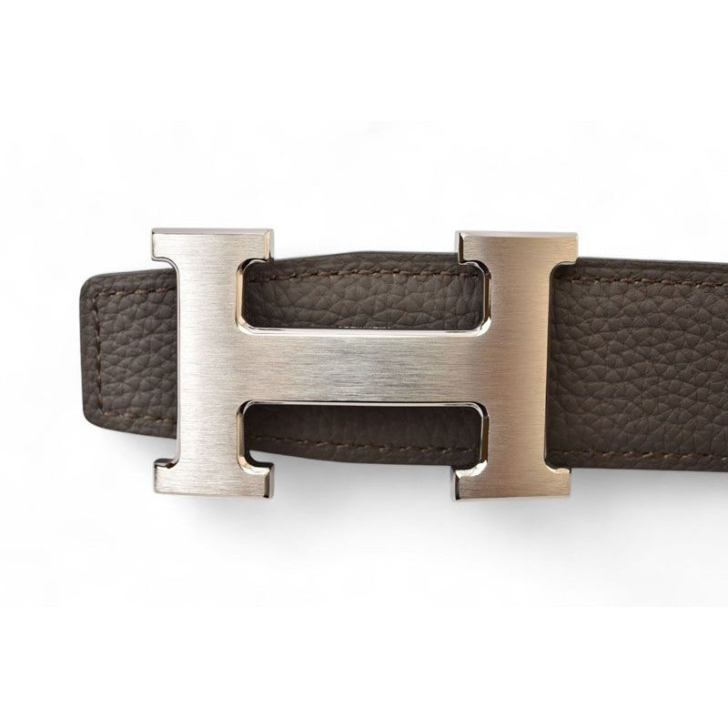 Hermes Belt Reversible Constance Size 95 H Buckle Box Calf Togo Black