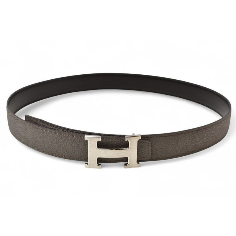 Hermes Belt Reversible Constance Size 95 H Buckle Box Calf Togo Black