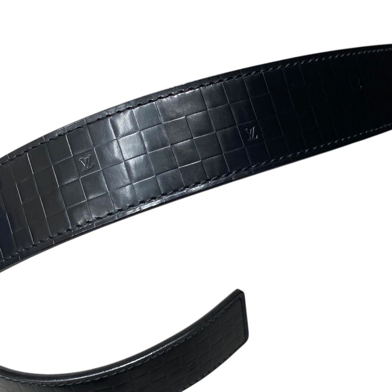 Louis Vuitton M6820 Belt Ceinture Avventur Leather 85 34 Black Em0334