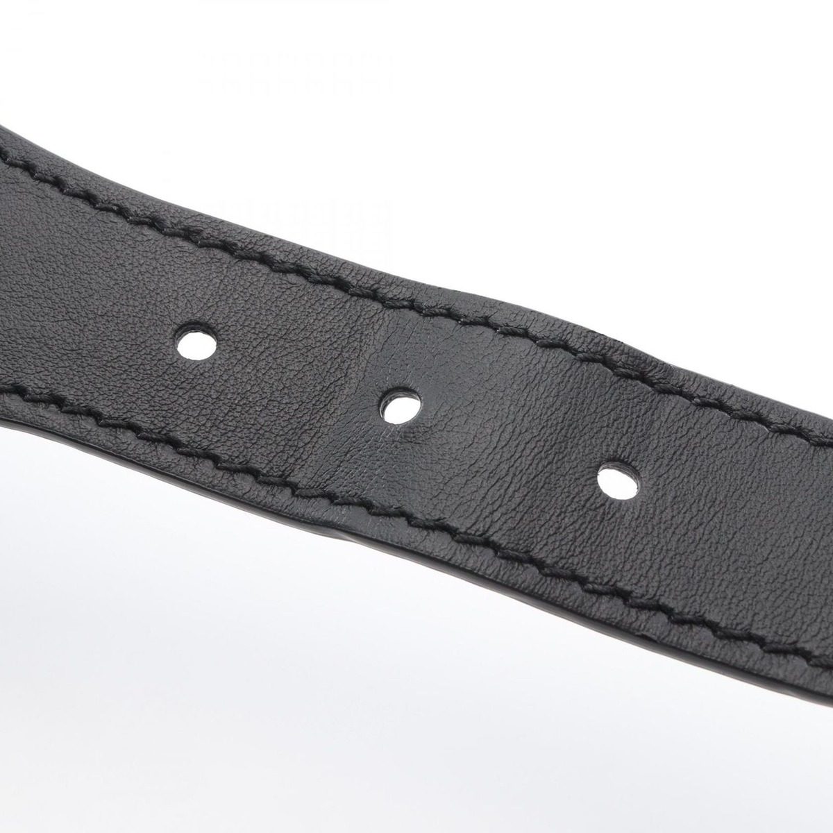 Dior Belt Embroidery Navy Canvas Leather