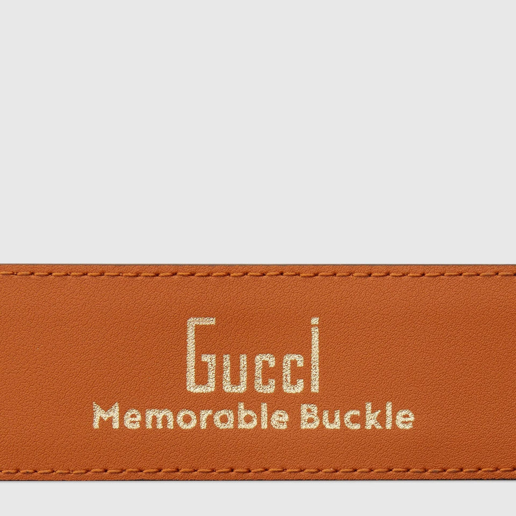 Gucci Light Brown Double-Sided Leather Belt with Gold G Buckle – Unisex