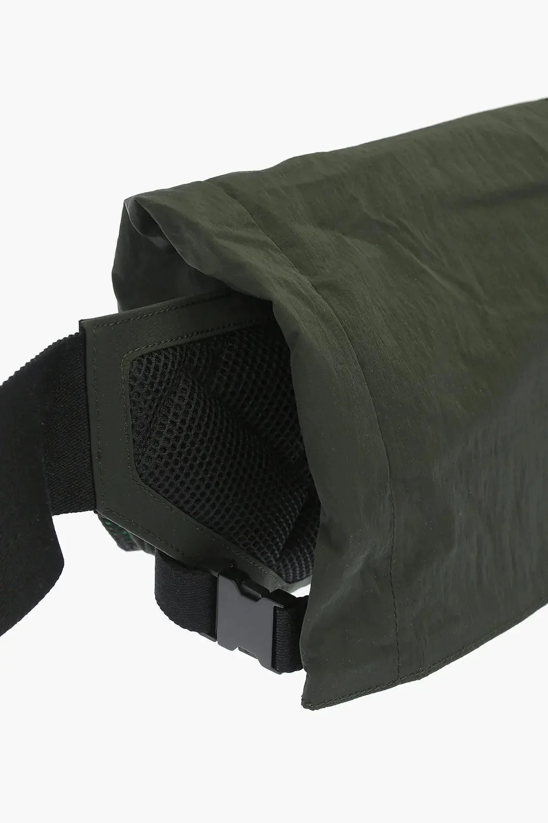 Bottega Veneta Mesh Detail Green Nylon Belt Bag