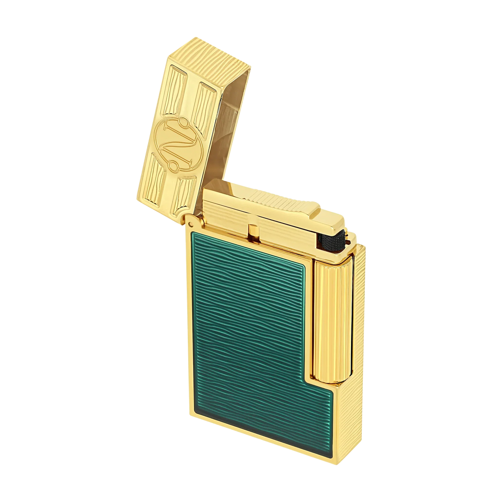 S.T. Dupont Ligne 2 20'000 Leagues Under The Seas, Green Pacific Lacquered Lighter/Briquet C16052CL