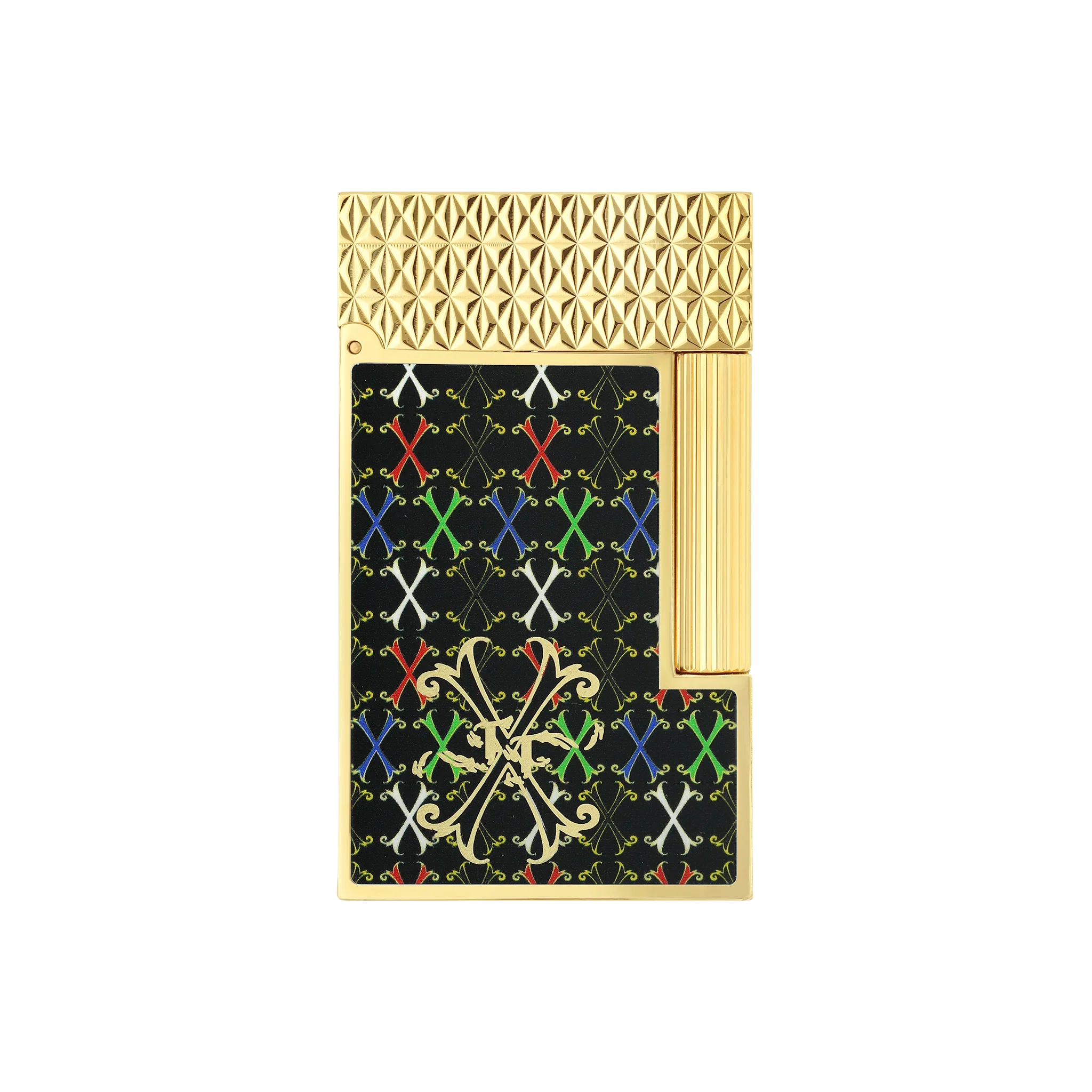 S.T. Dupont Ligne 2 Fuente Lacquered Multicolor Lighter/Briquet C16060CL