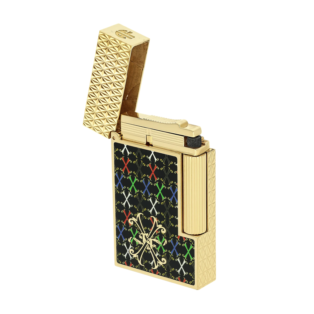 S.T. Dupont Ligne 2 Fuente Lacquered Multicolor Lighter/Briquet C16060CL