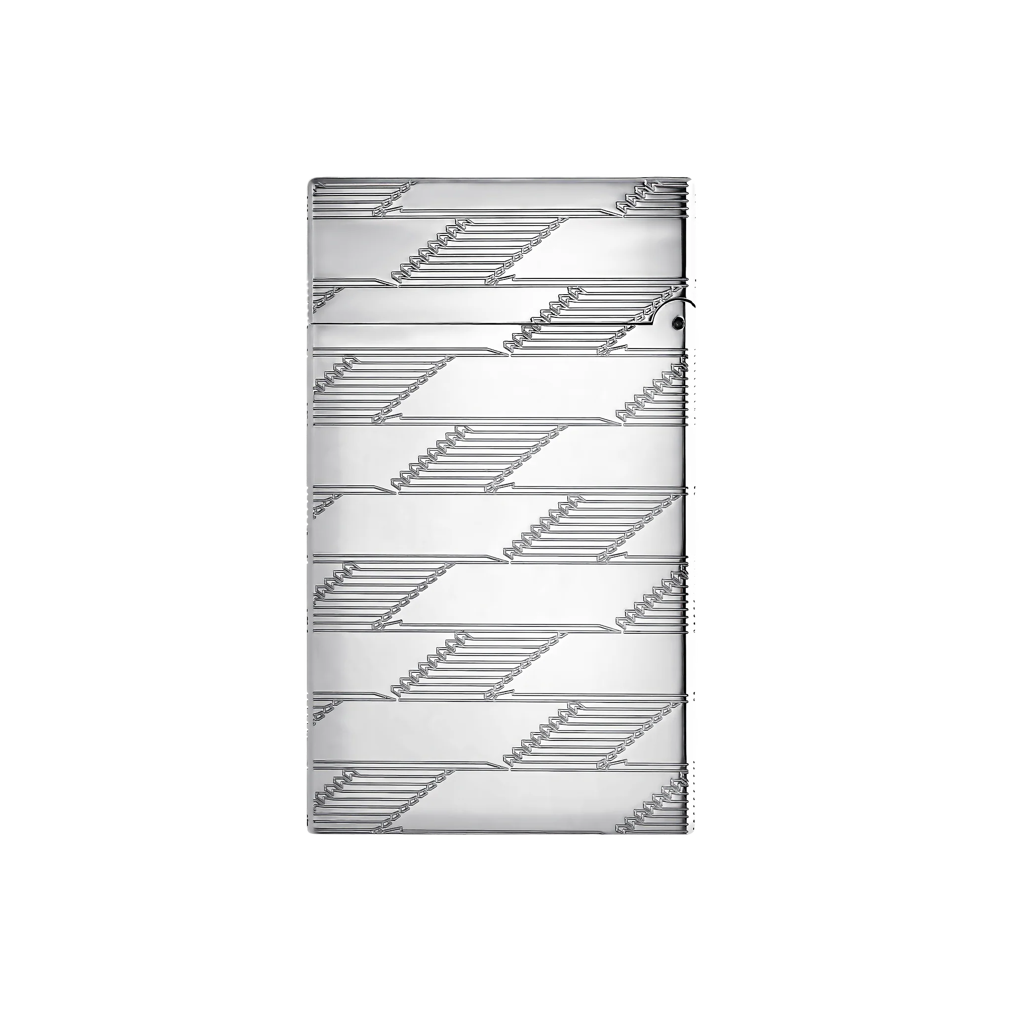 S.T. Dupont Le Grand Guilloche Monogram 1872 Palladium Lighter/Briquet C23180
