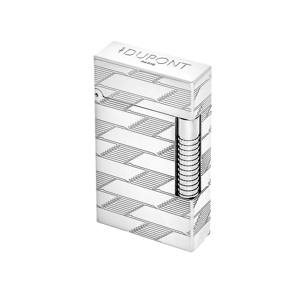 S.T. Dupont Le Grand Guilloche Monogram 1872 Palladium Lighter/Briquet C23180