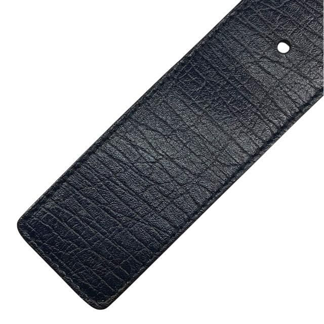 Gucci Belt Accessories Small Interlocking G Stripe Leather Canvas Navy
