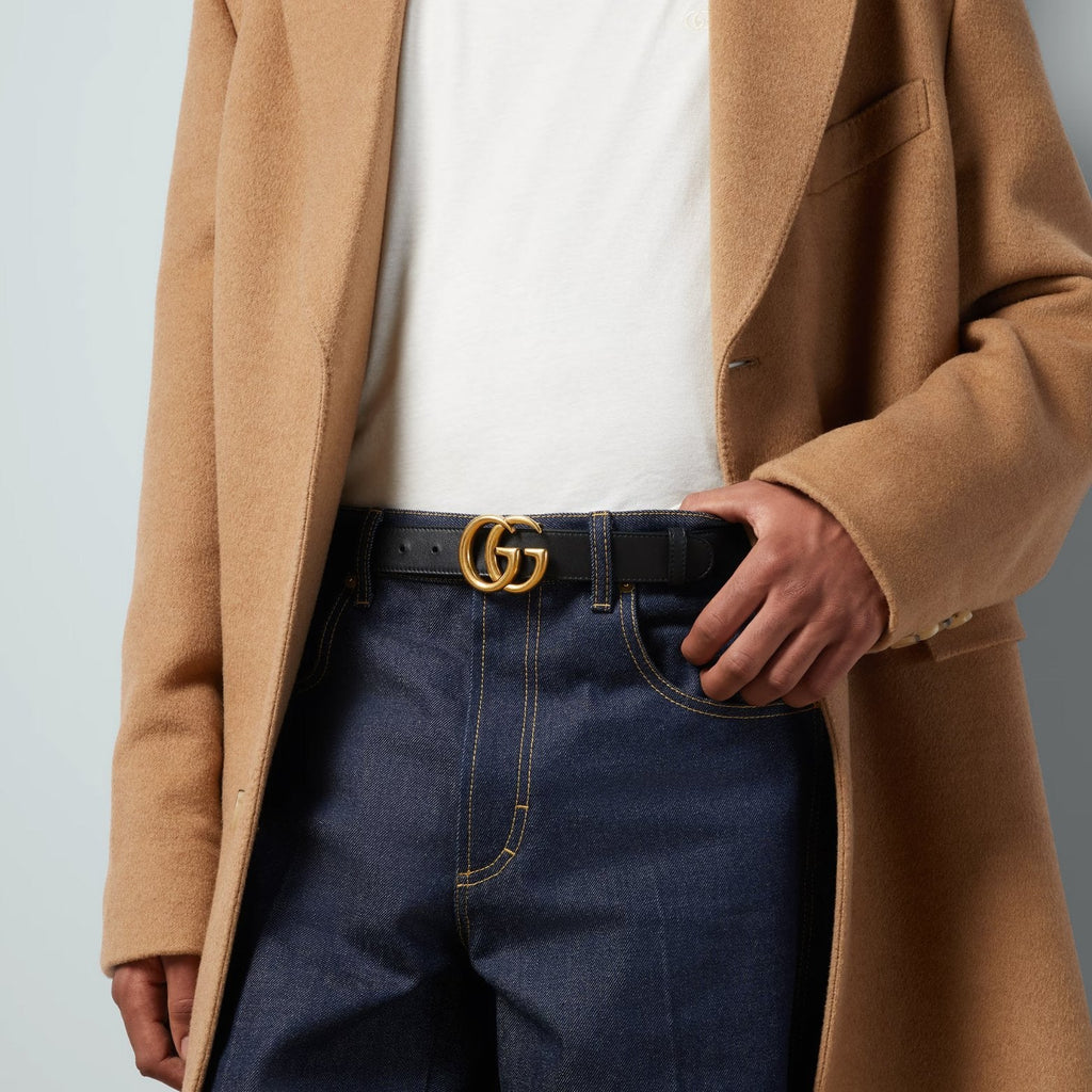 Gucci 2015 Re-edition wide leather belt