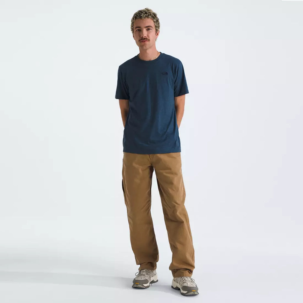 The North Face - Men's Short Sleeve Tri-Blend Tee - Shady Blue White Heather