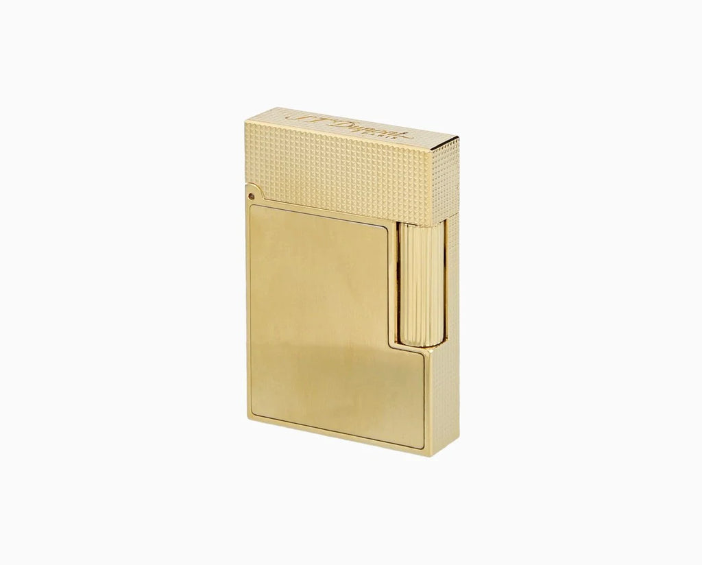 Ligne 2 Small Brushed Yellow Gold Lighter/Briquet C18602