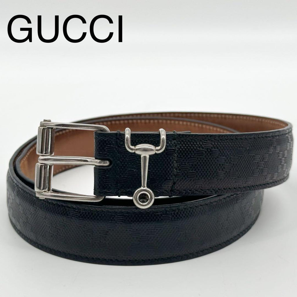 Gucci Horsebit Silver Classic Belt Diamante