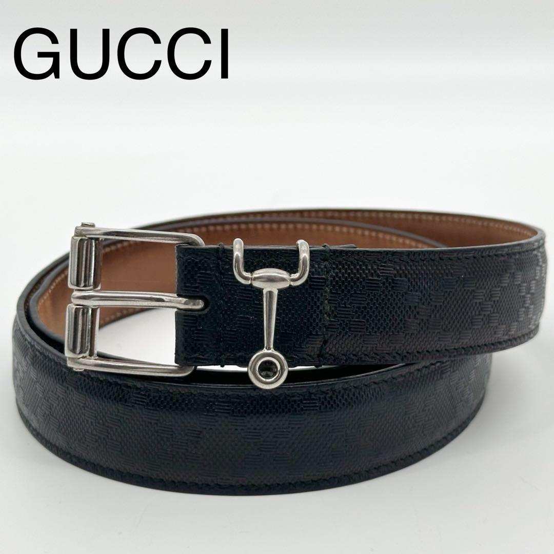 Gucci Horsebit Silver Classic Belt Diamante