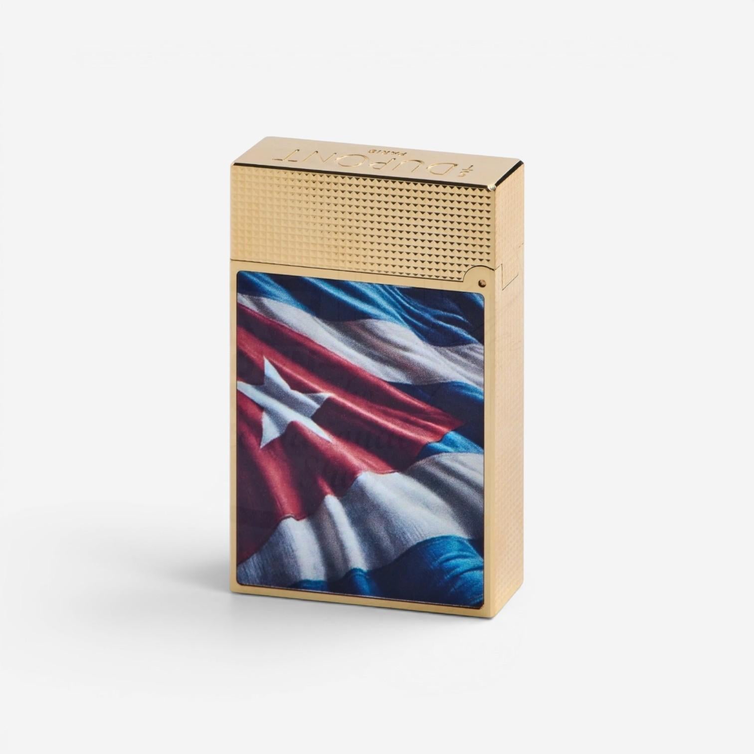 S.T. Dupont Cuba Beach Multi-Colored Lacquer Line 2 Lighter C16601CB