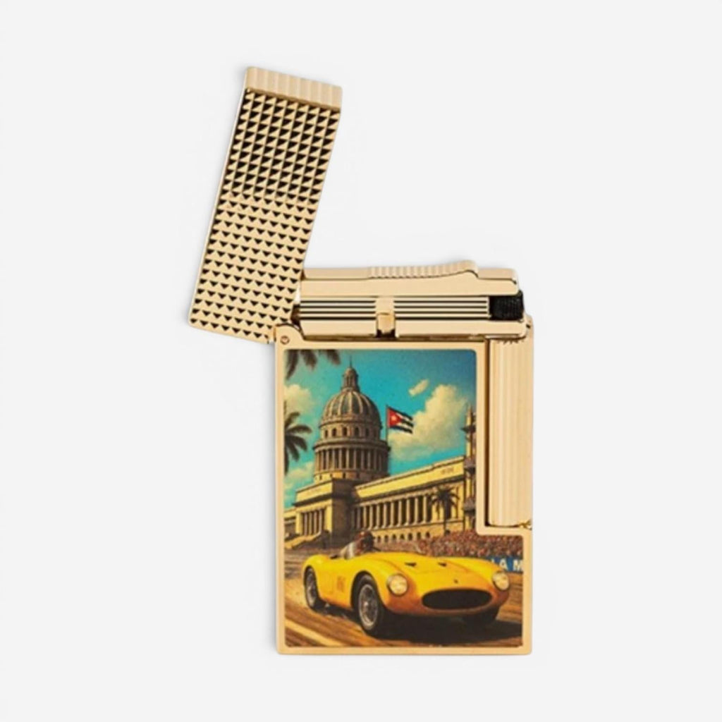 S.T. Dupont Cuba Old Havana Scene Multi-Colored Lacquer Line 2 Lighter C16601CY