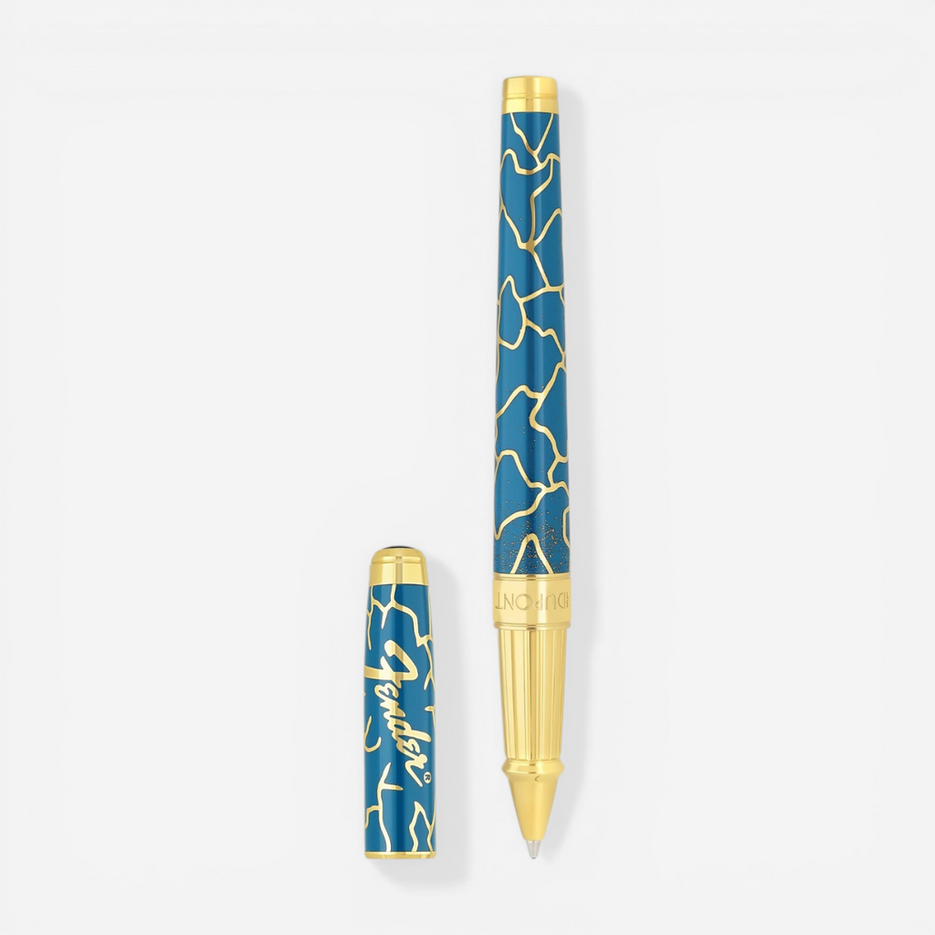 S.T. Dupont x Fender Line D Eternity Limited Edition Large Blue Rollerball Pen 422176L