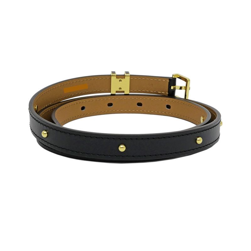 Hermes Belt Pop H Courte 15 85 Black Gold Hardware